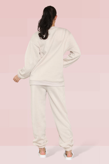 Casual KTH ME Print Loose Sweatshirt & Sweatpants Co-ord